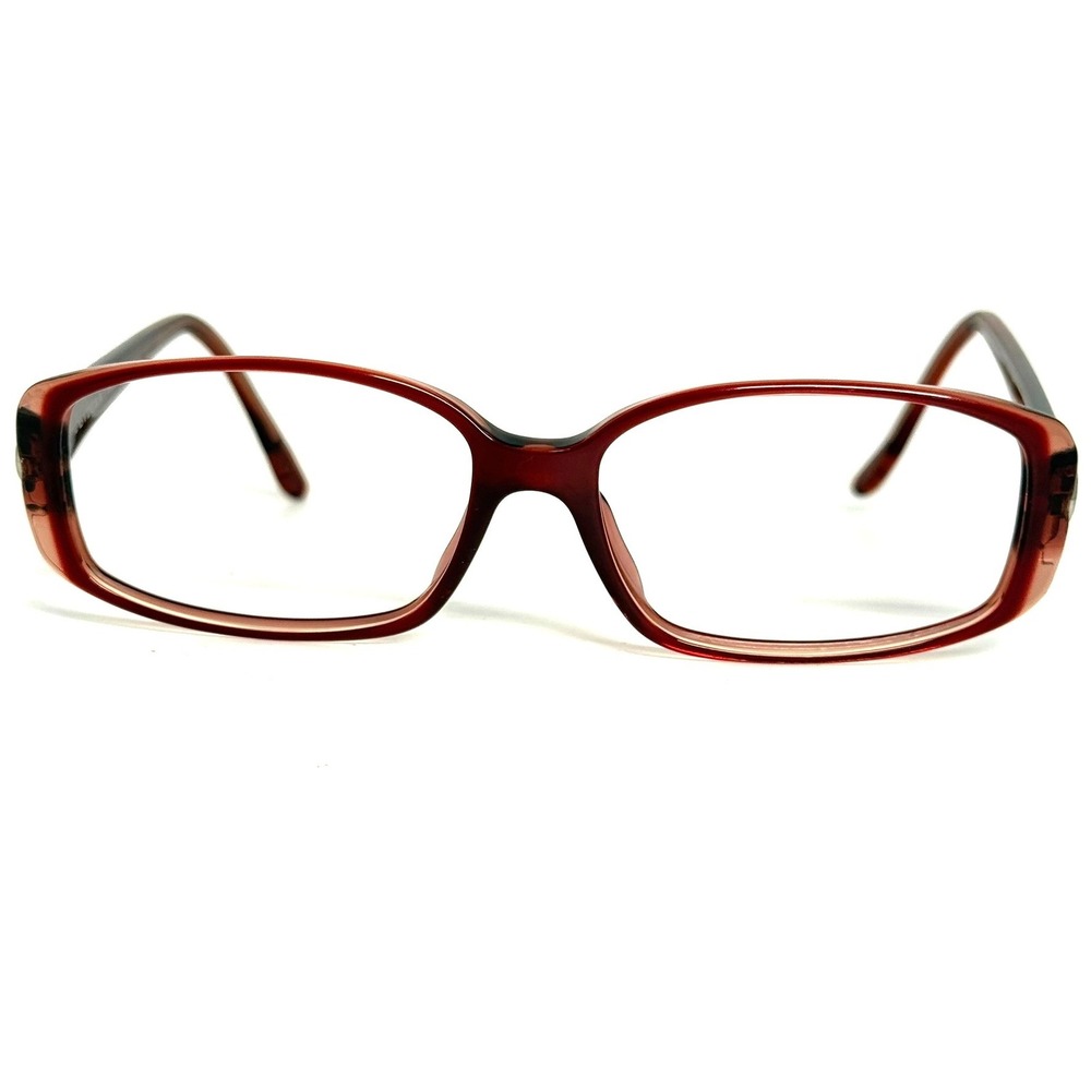 Bvlgari 439 711 Burgundy Rectangular Eyeglasses Frames Italy‎ 55-15-135 Mens